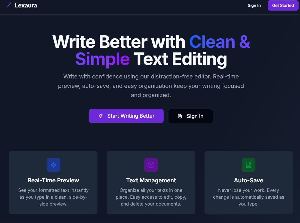 Lexaura project screenshot